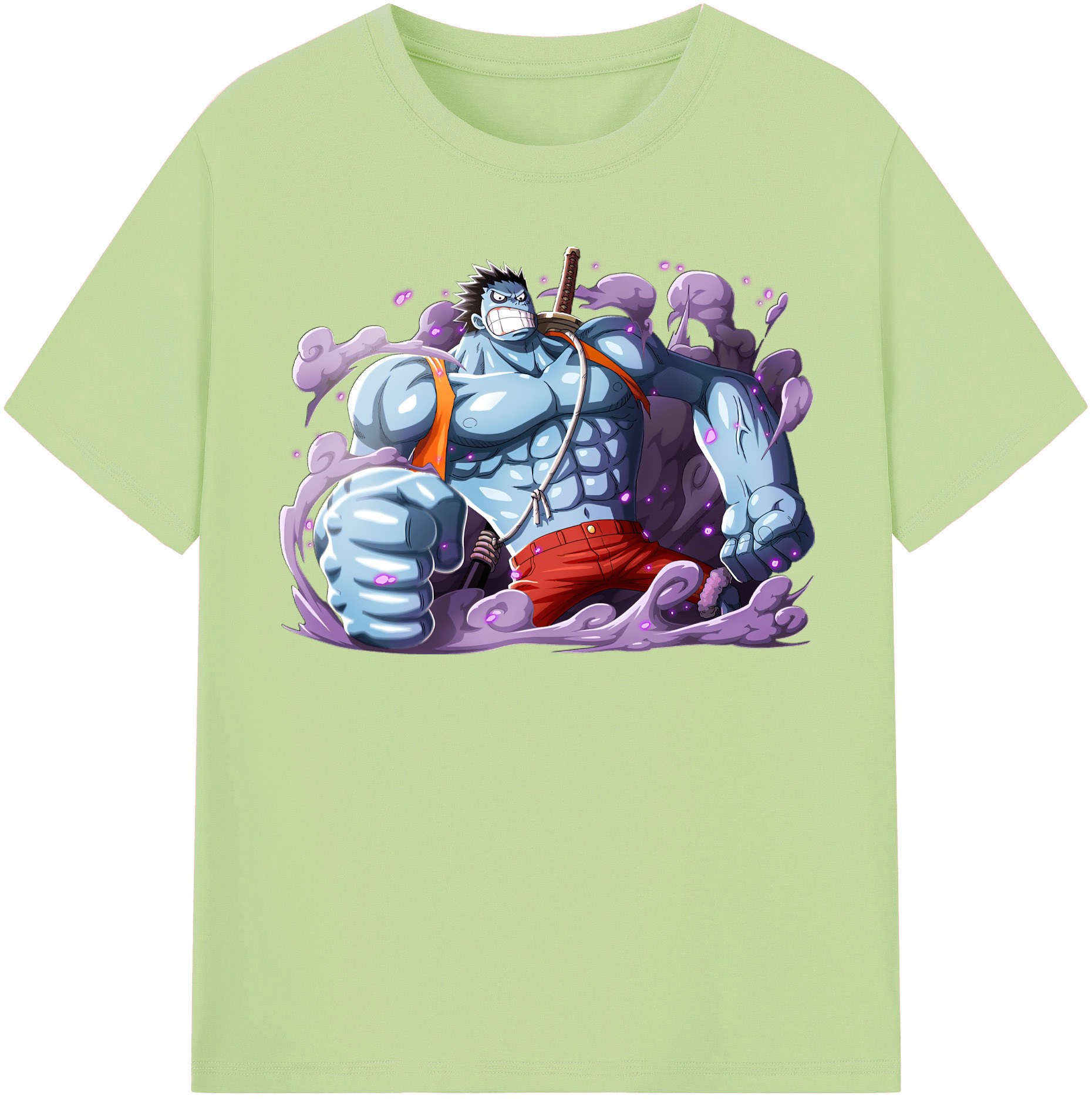 ワンピース モンキー・D・ルフィ ONE PIECE Monkey D. Luffy 綿100％半袖Tシャツ（フロントプリント）